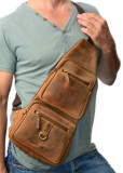 Vintage-Leder CrossOver BAG I braun